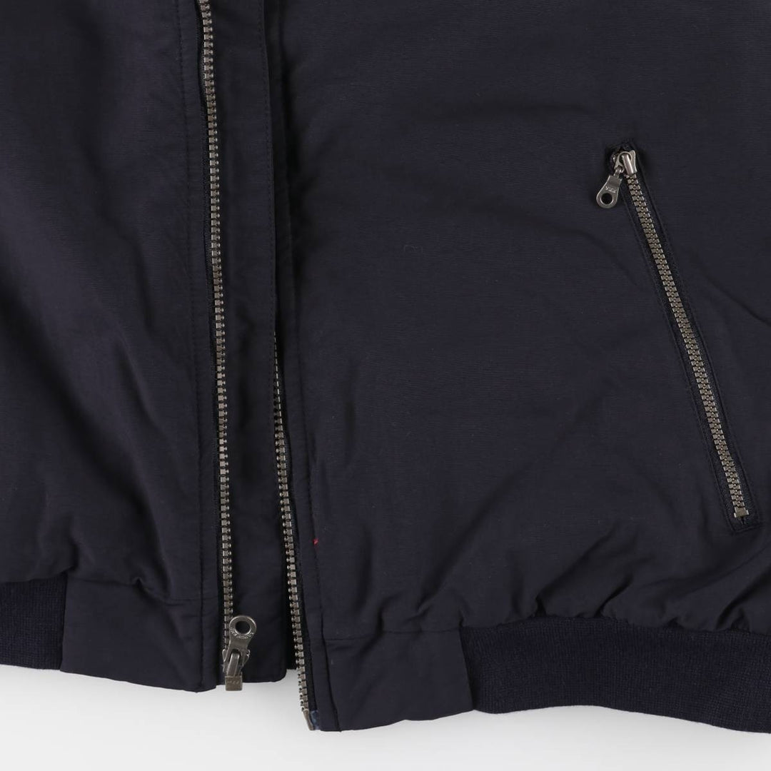 2000'S Lands' End padded puffer jacket, men's size L Nylon navy blue type Vintage Second Hand