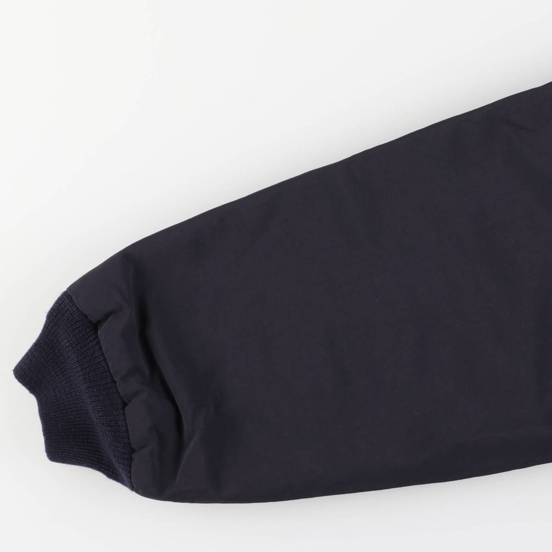 2000'S Lands' End padded puffer jacket, men's size L Nylon navy blue type Vintage Second Hand