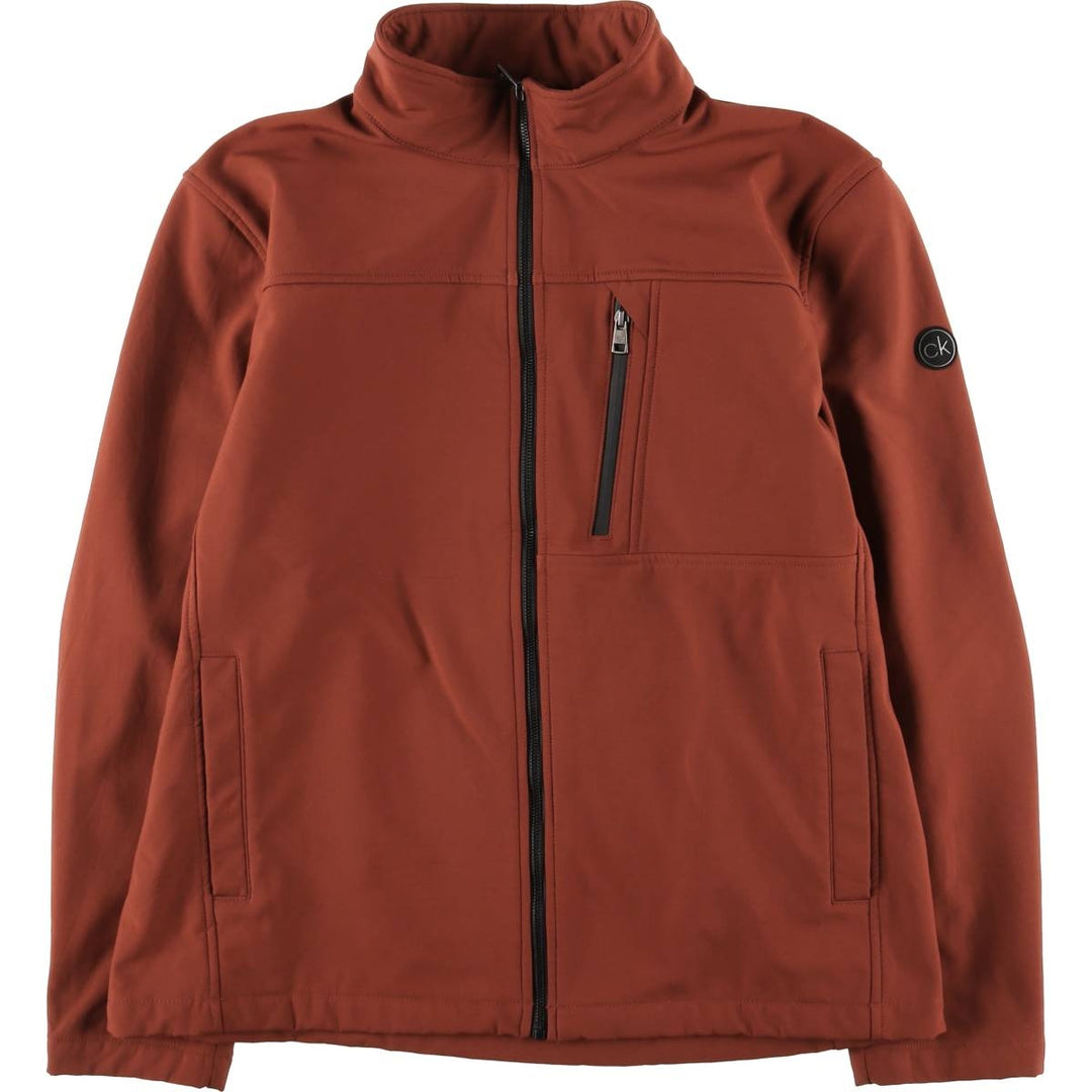 Calvin Klein windbreaker, men's size XL polyester red type reddish brown Vintage Second Hand