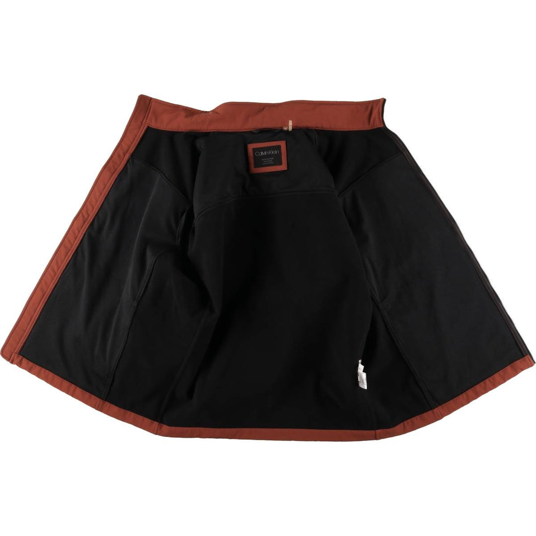 Calvin Klein windbreaker, men's size XL polyester red type reddish brown Vintage Second Hand