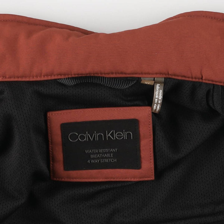 Calvin Klein windbreaker, men's size XL polyester red type reddish brown Vintage Second Hand