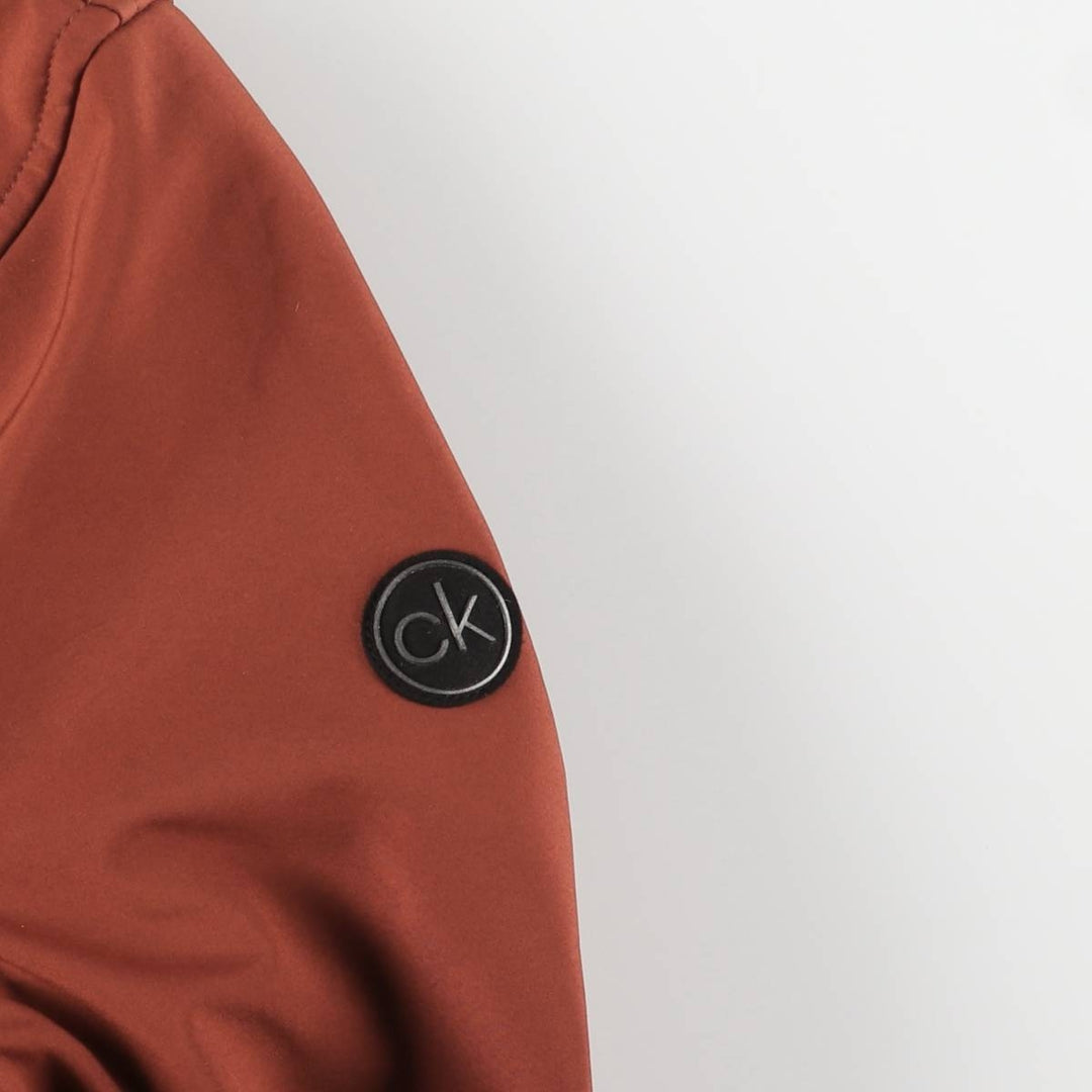 Calvin Klein windbreaker, men's size XL polyester red type reddish brown Vintage Second Hand