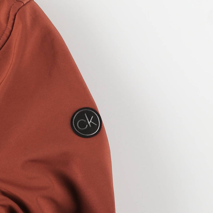 Calvin Klein windbreaker, men's size XL polyester red type reddish brown Vintage Second Hand