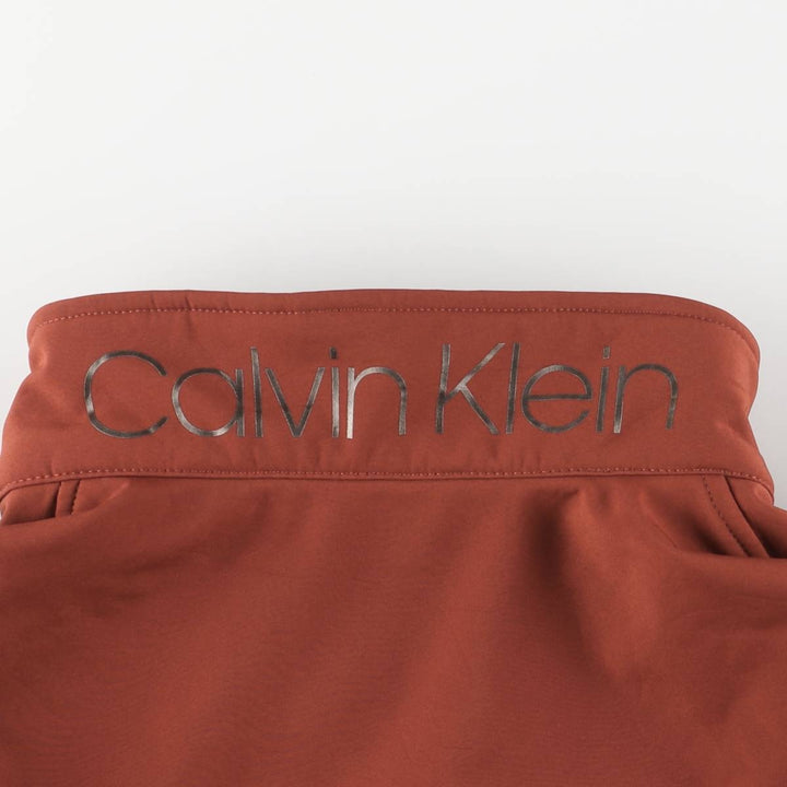 Calvin Klein windbreaker, men's size XL polyester red type reddish brown Vintage Second Hand