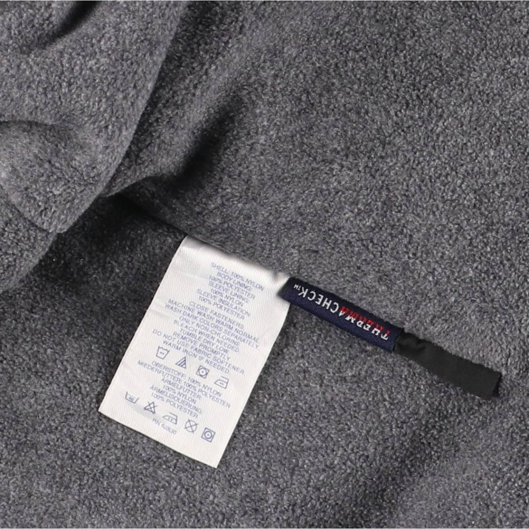 2000'S LANDS' END padded puffer jacket, men's size M Nylon blue type Vintage Second Hand