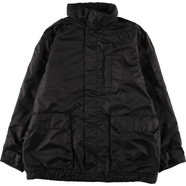 2000'S Banana Republic padded puffer jacket, men's size XL Polyurethane black type Vintage Second Hand