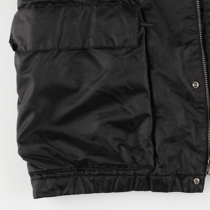 2000'S Banana Republic padded puffer jacket, men's size XL Polyurethane black type Vintage Second Hand