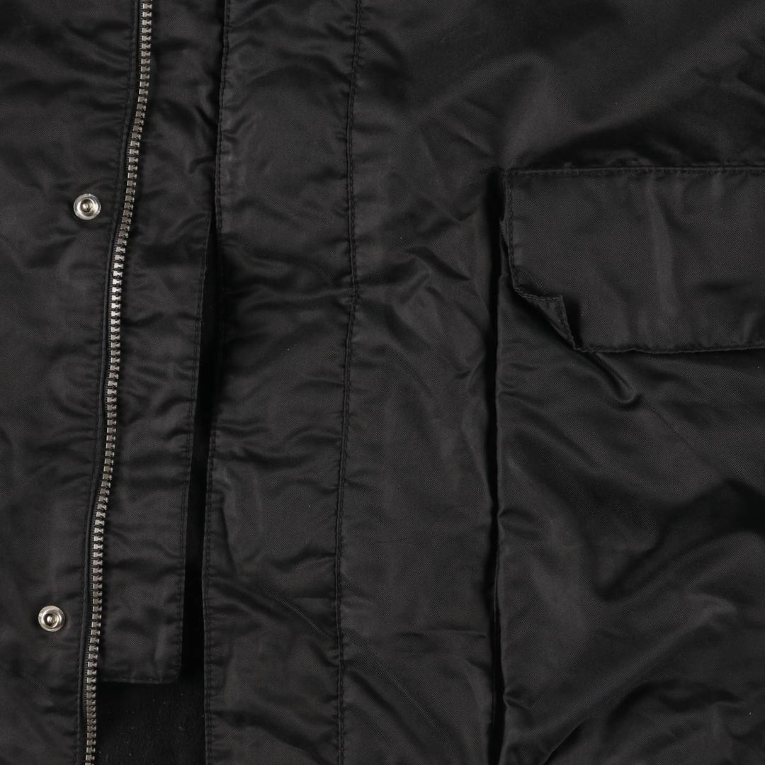 2000'S Banana Republic padded puffer jacket, men's size XL Polyurethane black type Vintage Second Hand