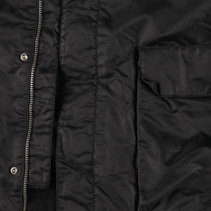 2000'S Banana Republic padded puffer jacket, men's size XL Polyurethane black type Vintage Second Hand