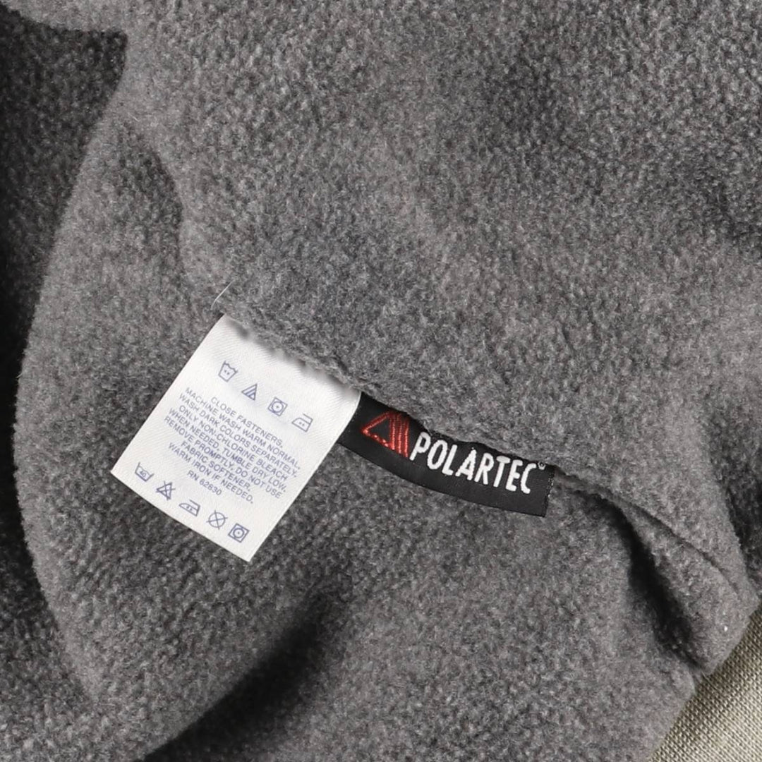 Vintage 80s-90'S Lands' End padded puffer jacket, men's size L Nylon Beige type Vintage Second Hand