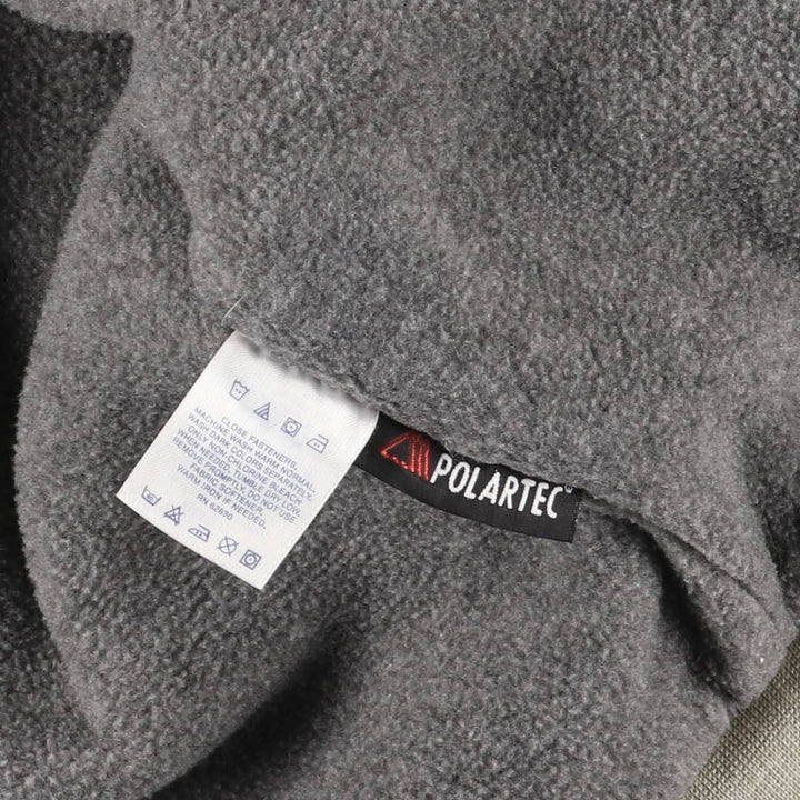 Vintage 80s-90'S Lands' End padded puffer jacket, men's size L Nylon Beige type Vintage Second Hand