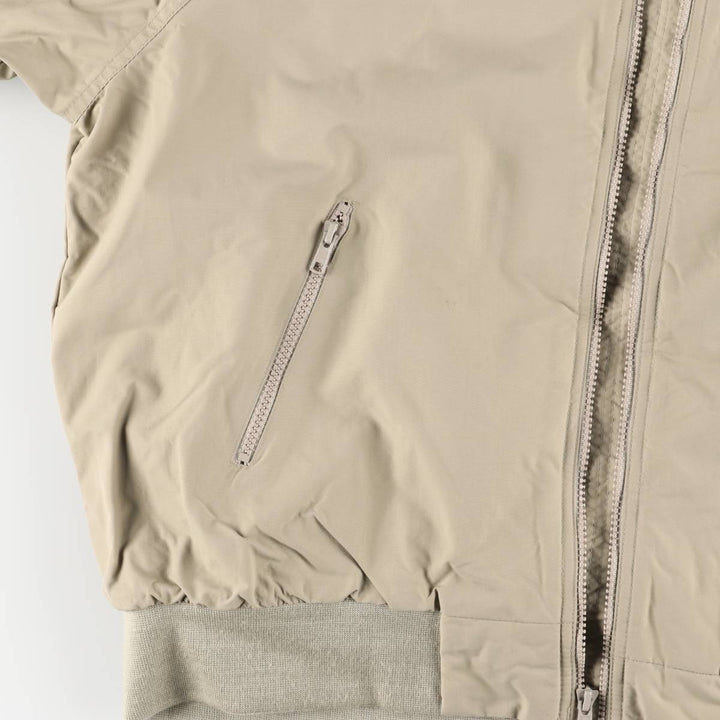 Vintage 80s-90'S Lands' End padded puffer jacket, men's size L Nylon Beige type Vintage Second Hand