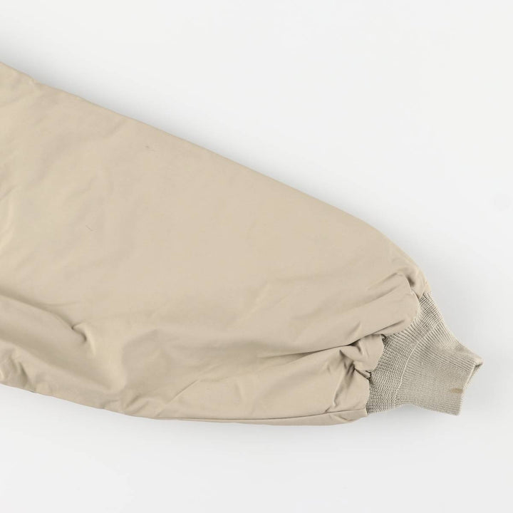 Vintage 80s-90'S Lands' End padded puffer jacket, men's size L Nylon Beige type Vintage Second Hand