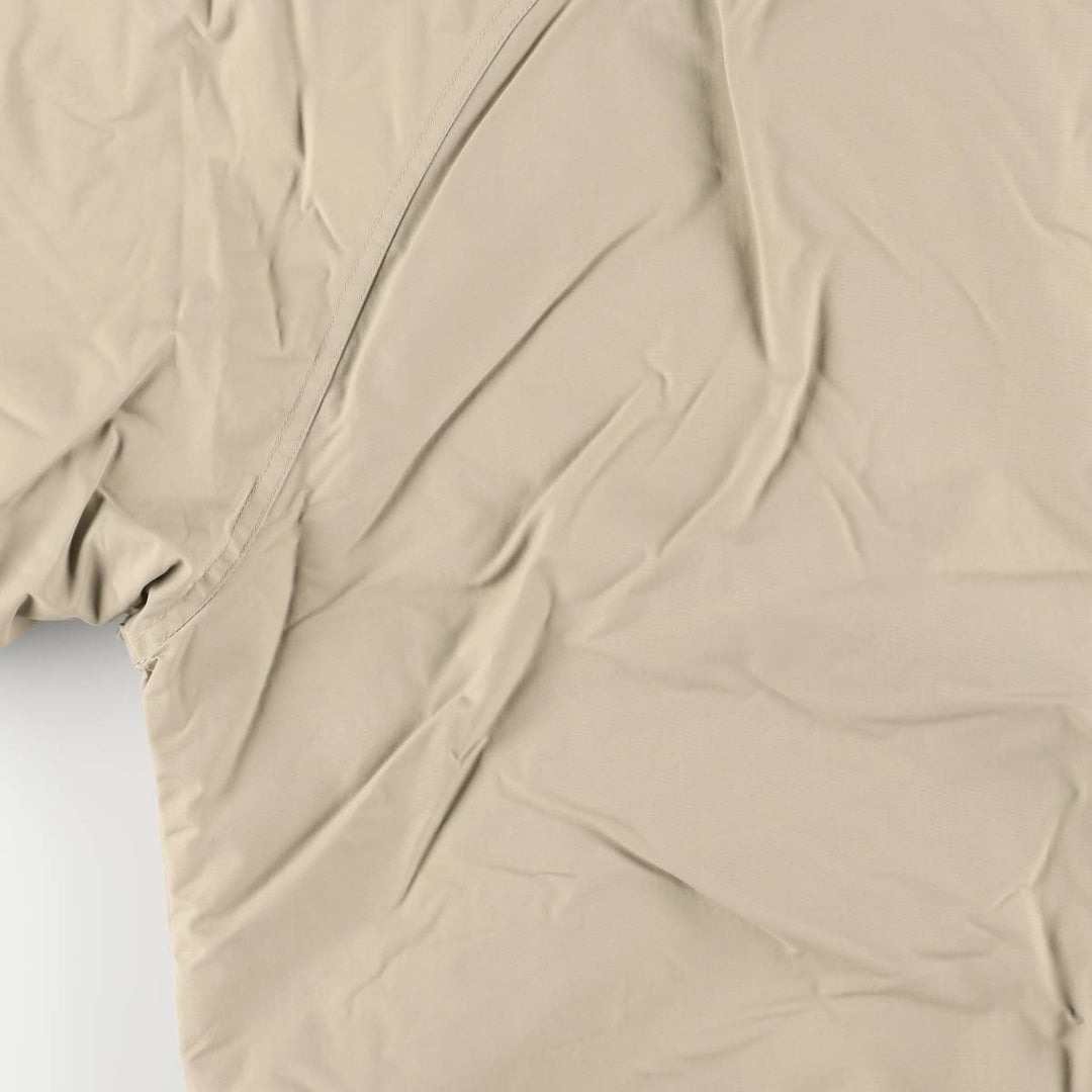 Vintage 80s-90'S Lands' End padded puffer jacket, men's size L Nylon Beige type Vintage Second Hand