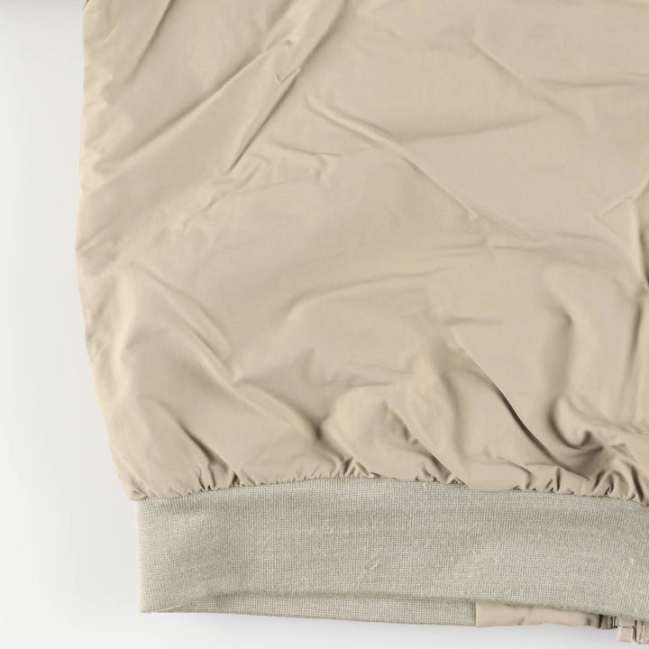 Vintage 80s-90'S Lands' End padded puffer jacket, men's size L Nylon Beige type Vintage Second Hand