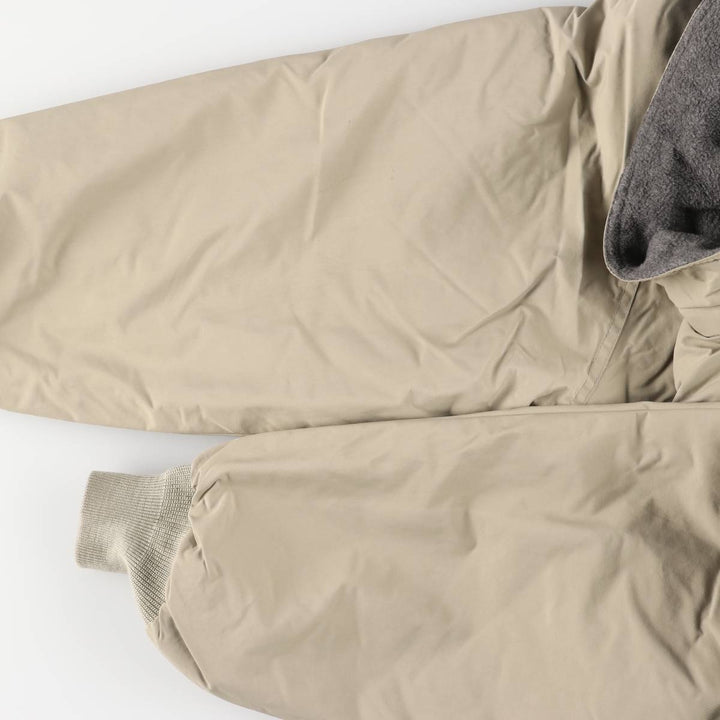 Vintage 80s-90'S Lands' End padded puffer jacket, men's size L Nylon Beige type Vintage Second Hand