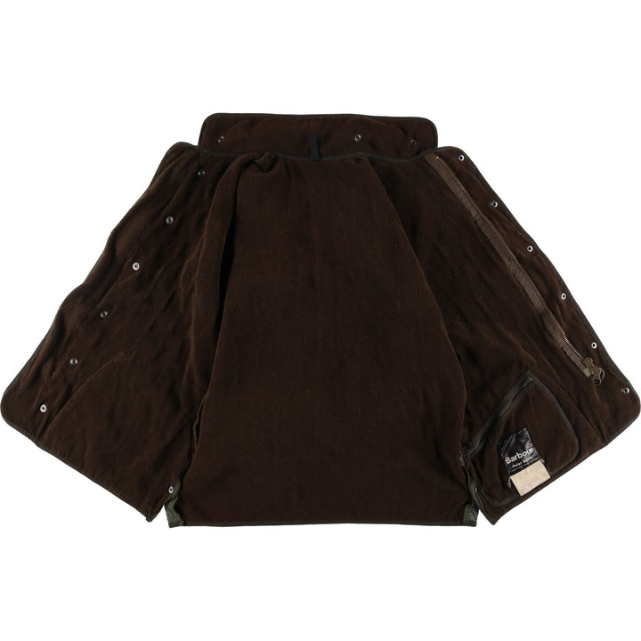 2000'S Barbour Polar Quilts quilted jacket, men's size M Nylon Khaki type Vintage Second Hand