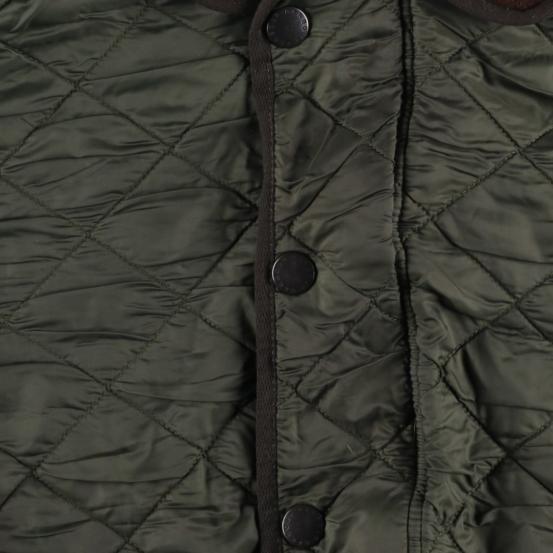2000'S Barbour Polar Quilts quilted jacket, men's size M Nylon Khaki type Vintage Second Hand