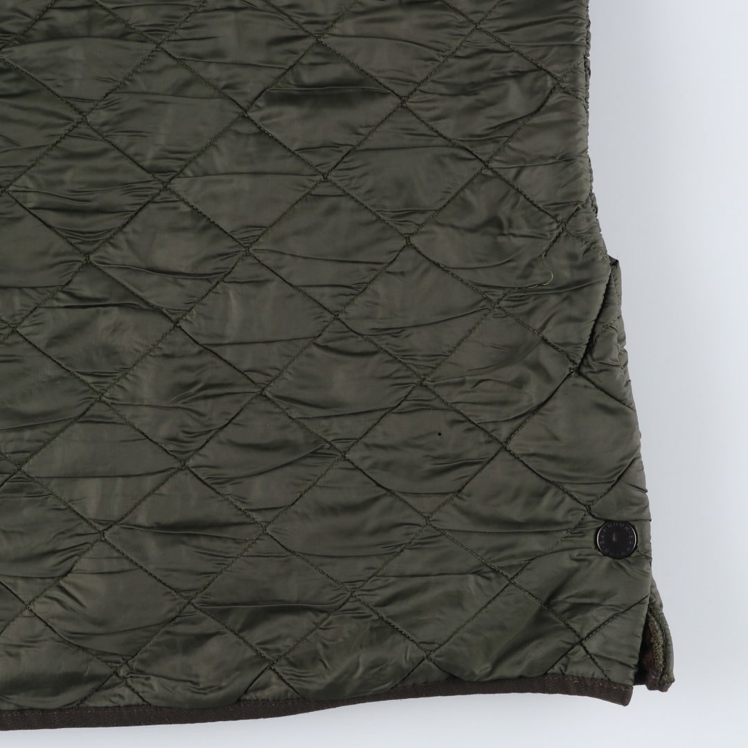 2000'S Barbour Polar Quilts quilted jacket, men's size M Nylon Khaki type Vintage Second Hand