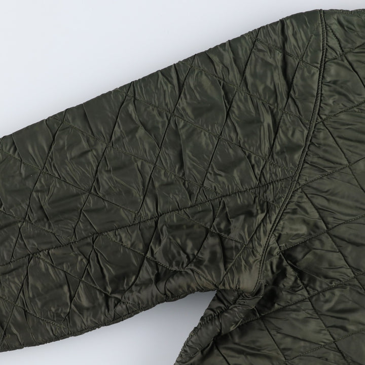 2000'S Barbour Polar Quilts quilted jacket, men's size M Nylon Khaki type Vintage Second Hand