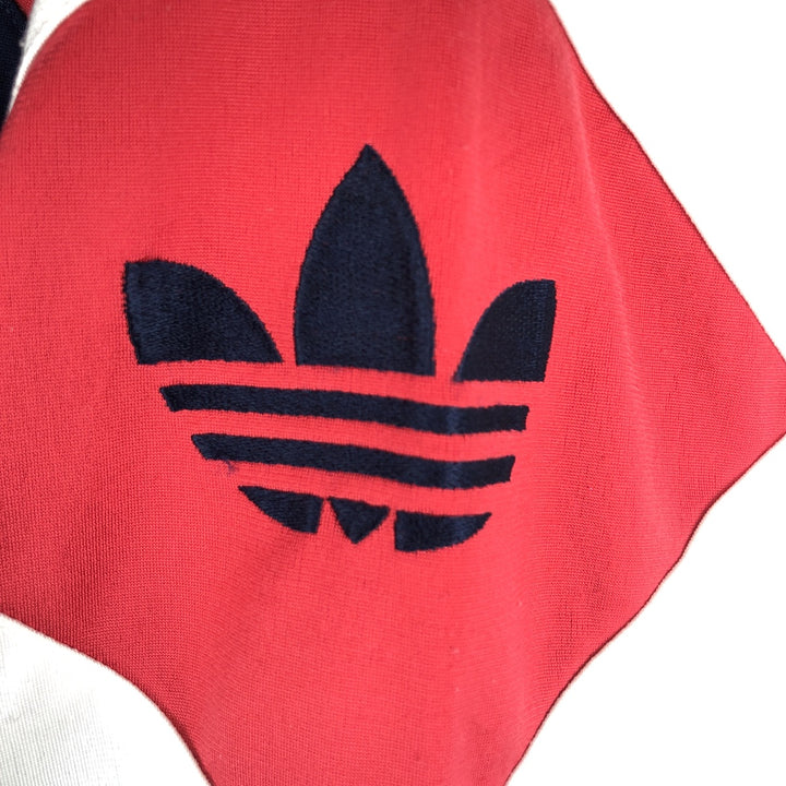 90'S adidas Trefoil logo jersey track jacket, size M polyester navy blue type Vintage Second Hand