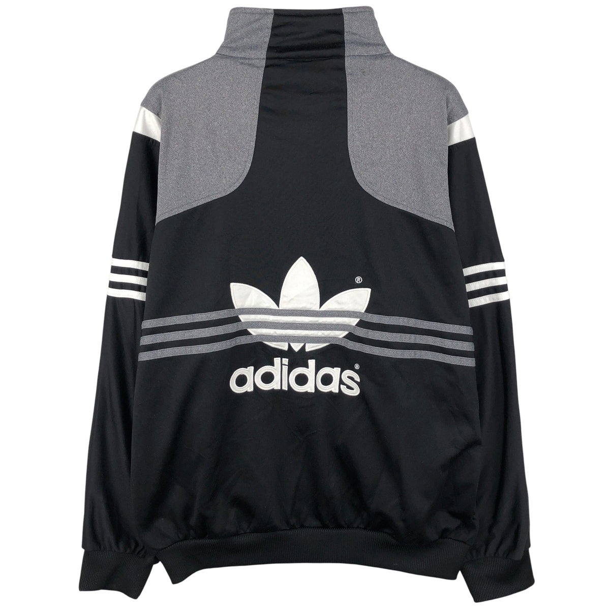 90'S adidas Trefoil logo jersey track jacket, size L, men's