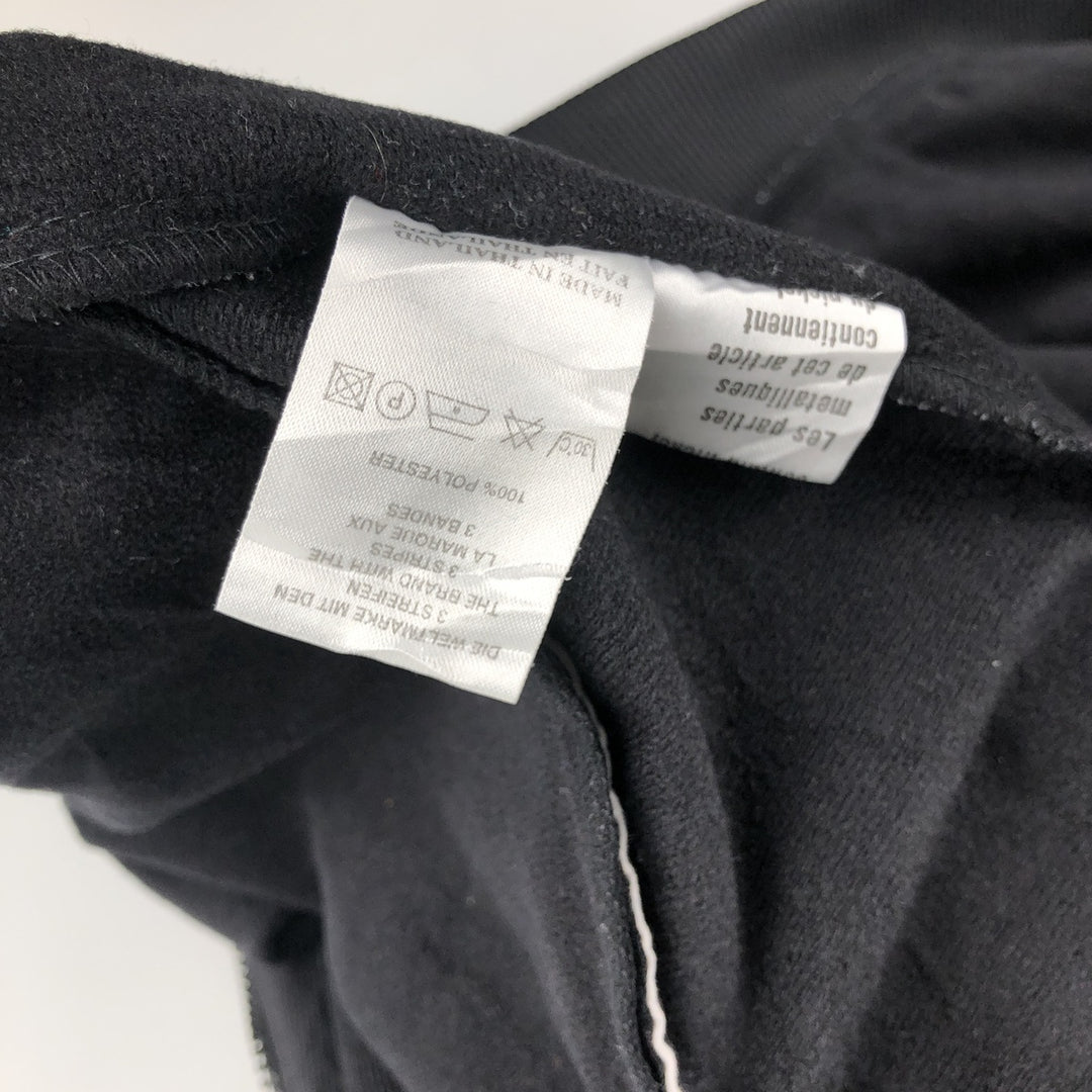 90'S adidas Trefoil logo jersey track jacket, size L, men's polyester black type Vintage Second Hand