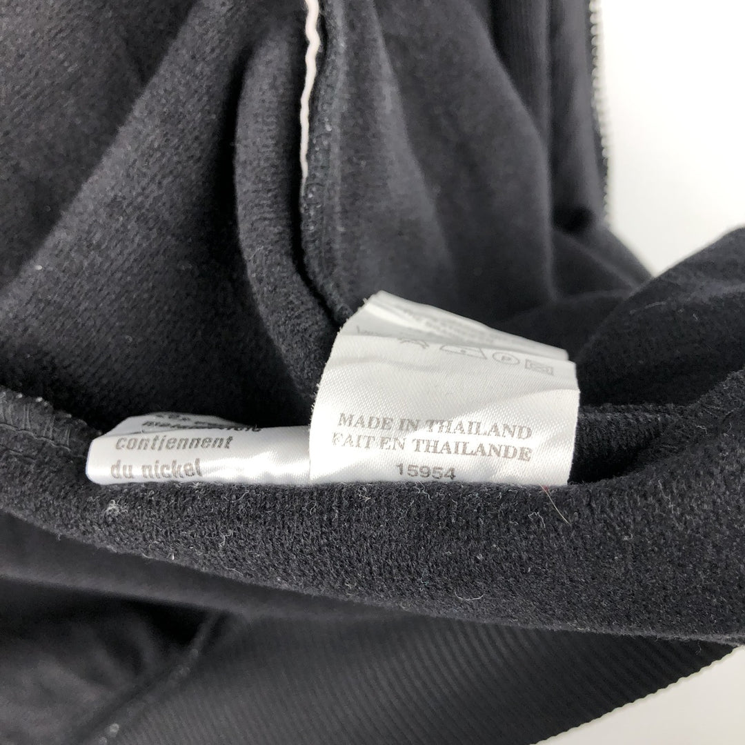 90'S adidas Trefoil logo jersey track jacket, size L, men's polyester black type Vintage Second Hand