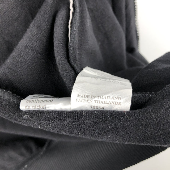 90'S adidas Trefoil logo jersey track jacket, size L, men's polyester black type Vintage Second Hand