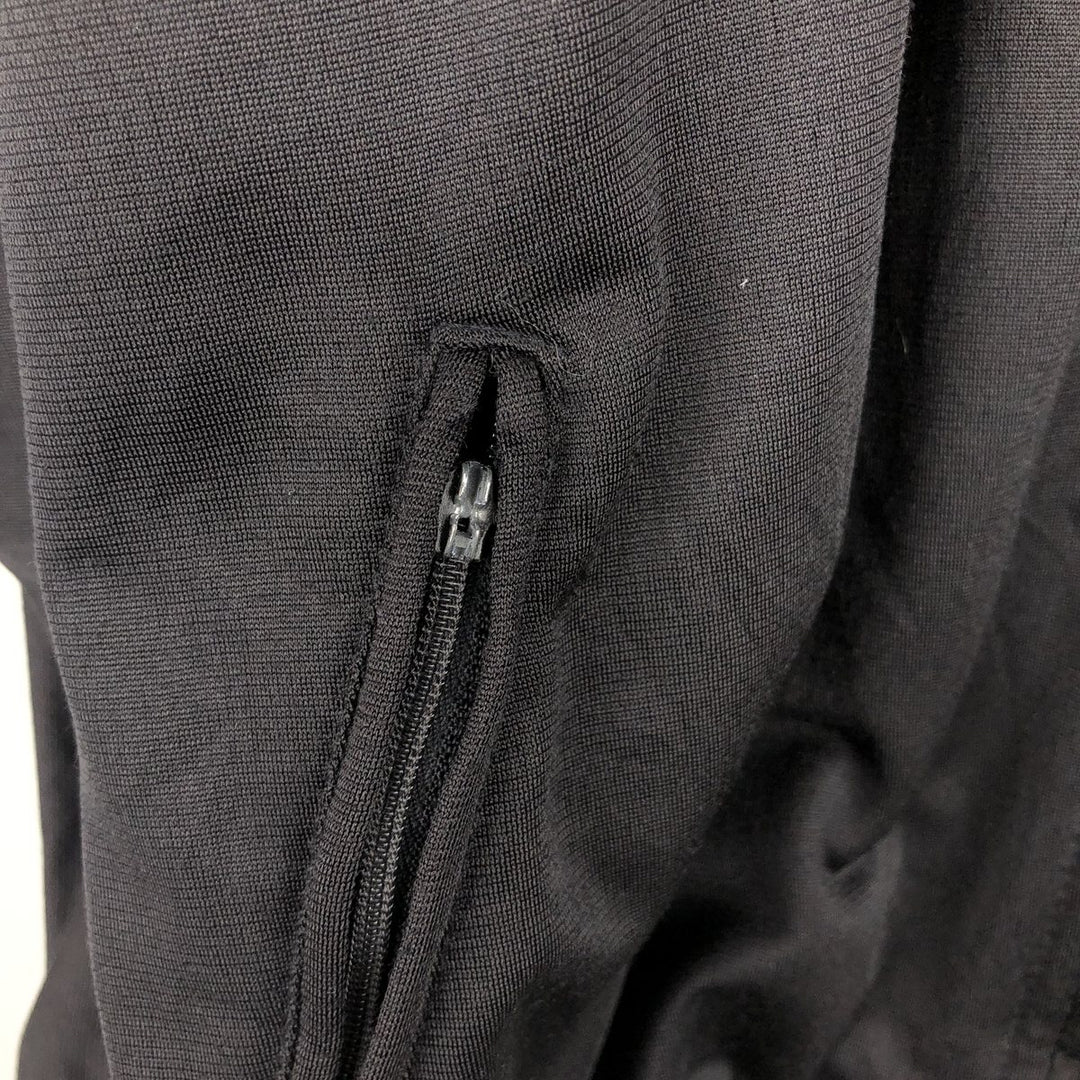 90'S adidas Trefoil logo jersey track jacket, size L, men's polyester black type Vintage Second Hand