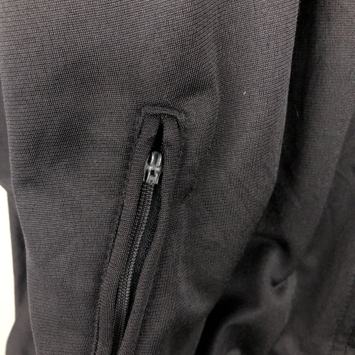 90'S adidas Trefoil logo jersey track jacket, size L, men's polyester black type Vintage Second Hand