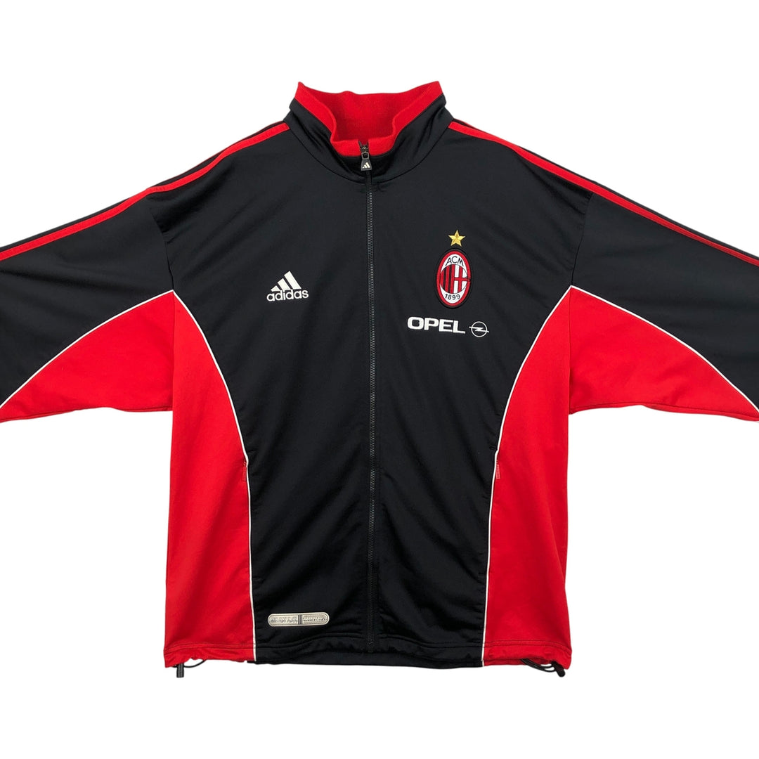 90'S adidas AC Milan back logo track jacket, men's size L polyester red type Vintage Second Hand