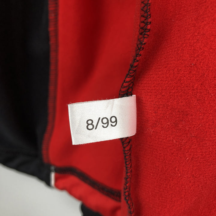 90'S adidas AC Milan back logo track jacket, men's size L polyester red type Vintage Second Hand