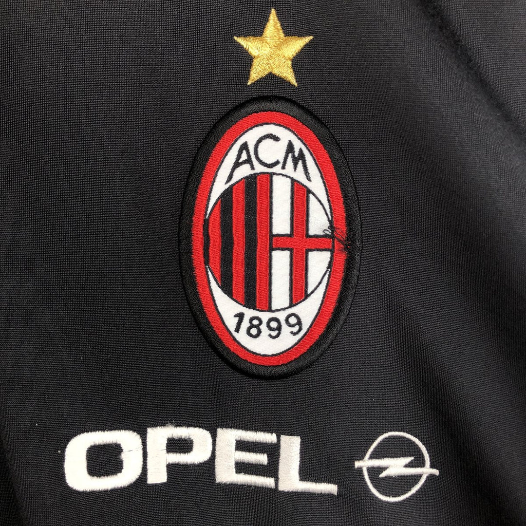 90'S adidas AC Milan back logo track jacket, men's size L polyester red type Vintage Second Hand