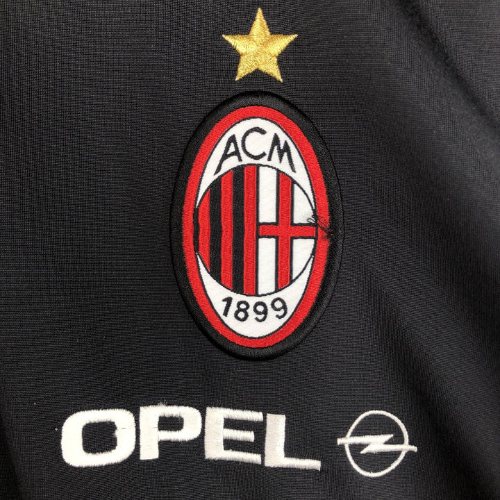 90'S adidas AC Milan back logo track jacket, men's size L polyester red type Vintage Second Hand