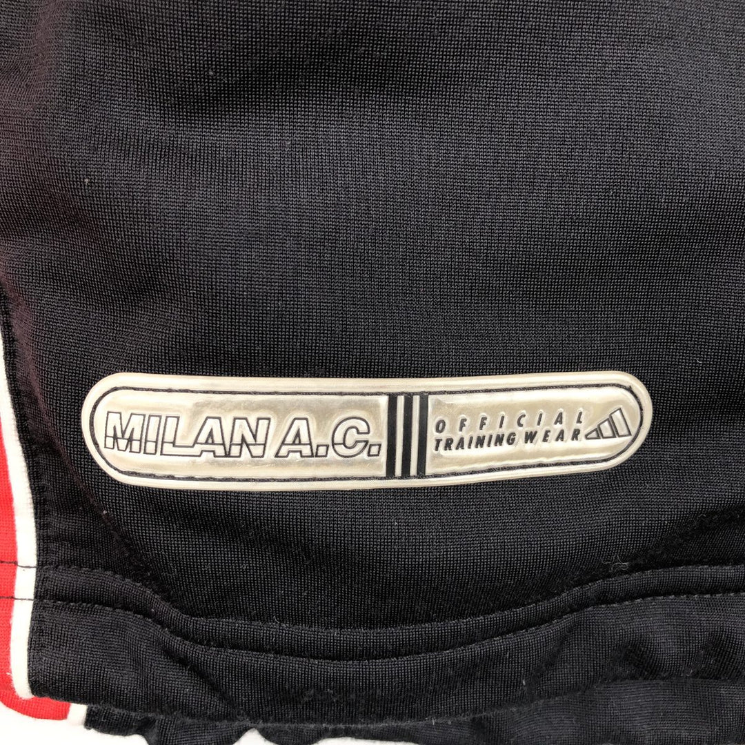 90'S adidas AC Milan back logo track jacket, men's size L polyester red type Vintage Second Hand