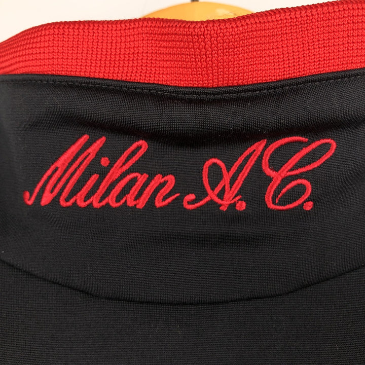 90'S adidas AC Milan back logo track jacket, men's size L polyester red type Vintage Second Hand