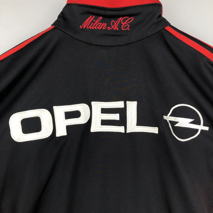 90'S adidas AC Milan back logo track jacket, men's size L polyester red type Vintage Second Hand