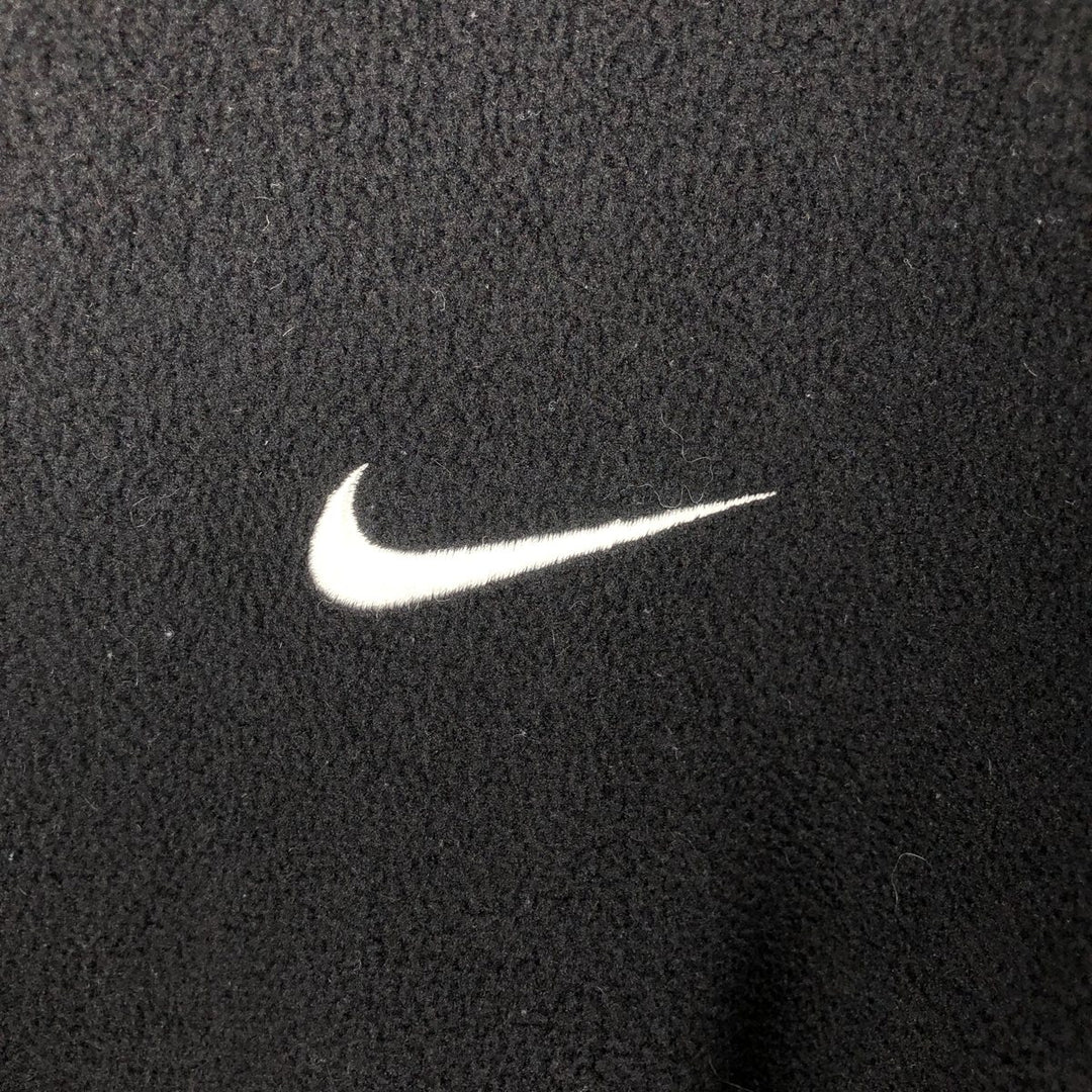 2000'S Nike Fleece Full Zip Hoodie, Men's Size L polyester black type Vintage Second Hand