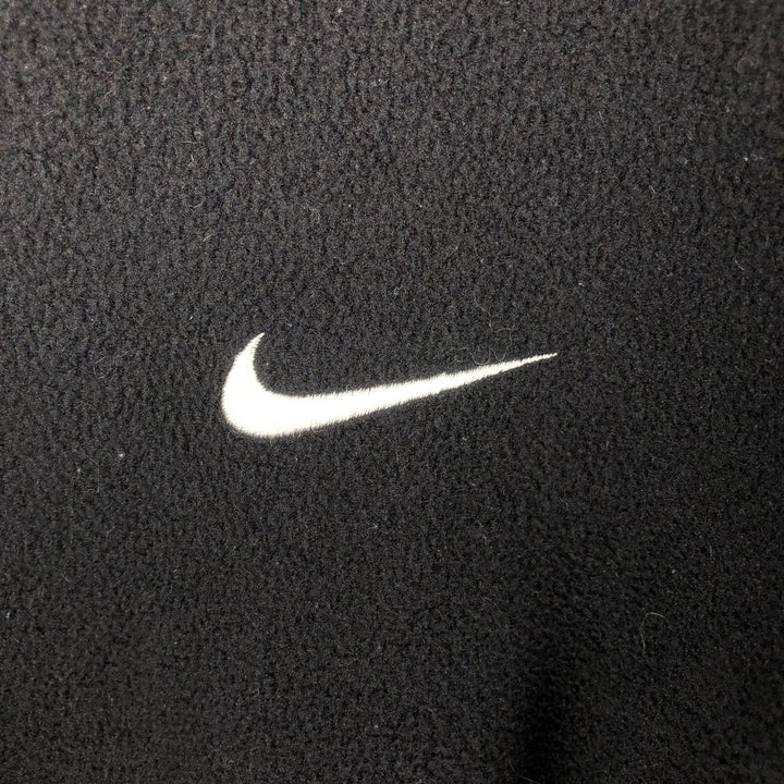 2000'S Nike Fleece Full Zip Hoodie, Men's Size L polyester black type Vintage Second Hand