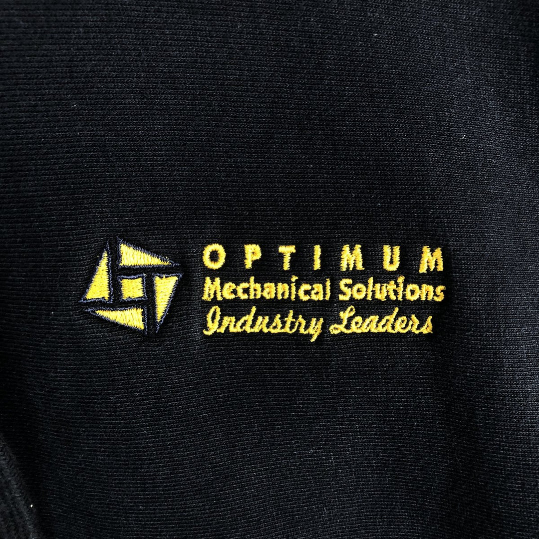 INDEPENDENT TRADING COMPANY OPTIMUM Advertising Sweatshirt Pullover Hoodie, Men's Size L cotton navy blue type Vintage Second Hand
