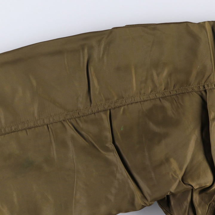 Civilian CROSSBY MA-1 Style Padded Military Flight Jacket, Men's Size XL unclear brown type Vintage Second Hand