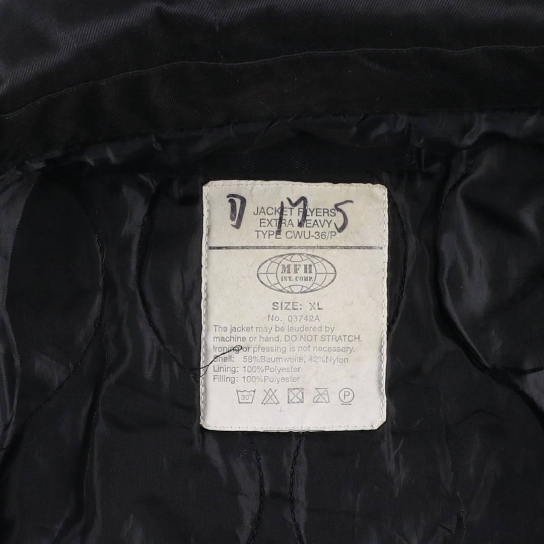 Civilian item MFH CWU-36 cotton black type Vintage Second Hand