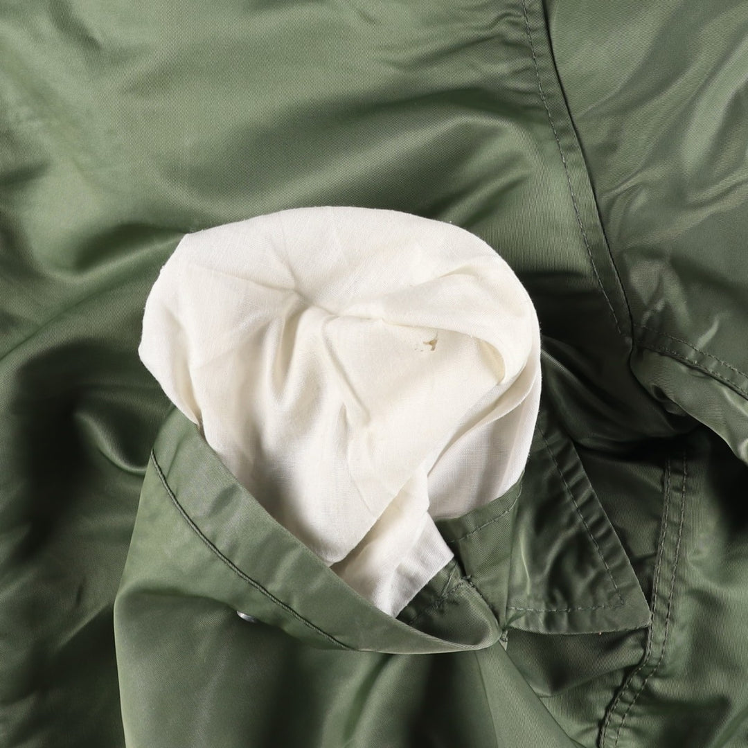 Civilian CORINTH MFG CO MA-1 style padded military flight jacket, men's size M Nylon Khaki type Vintage Second Hand