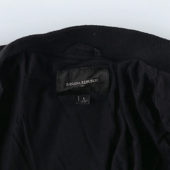 2000'S Banana Republic MA-1 style nylon blouson, men's size L Nylon black type Vintage Second Hand