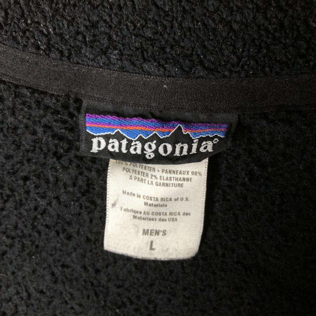 2000'S Patagonia 25710F5 Fleece Jacket, Men's Size L polyester black type Vintage Second Hand