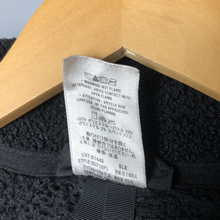 2000'S Patagonia 25710F5 Fleece Jacket, Men's Size L polyester black type Vintage Second Hand