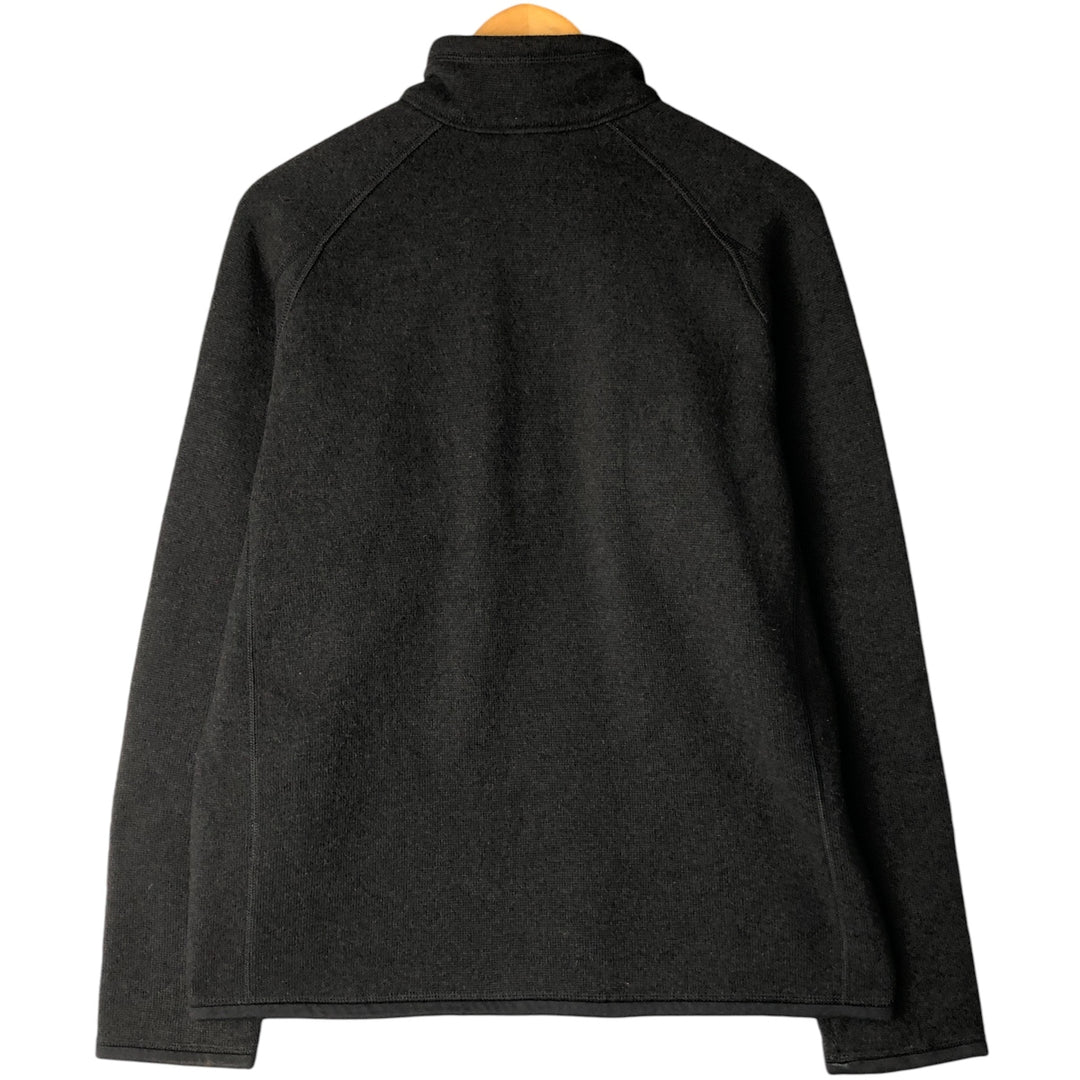 Patagonia Better Sweater 25522FA16 Half-Zip Fleece Pullover, Men's Size Medium polyester black type Vintage Second Hand