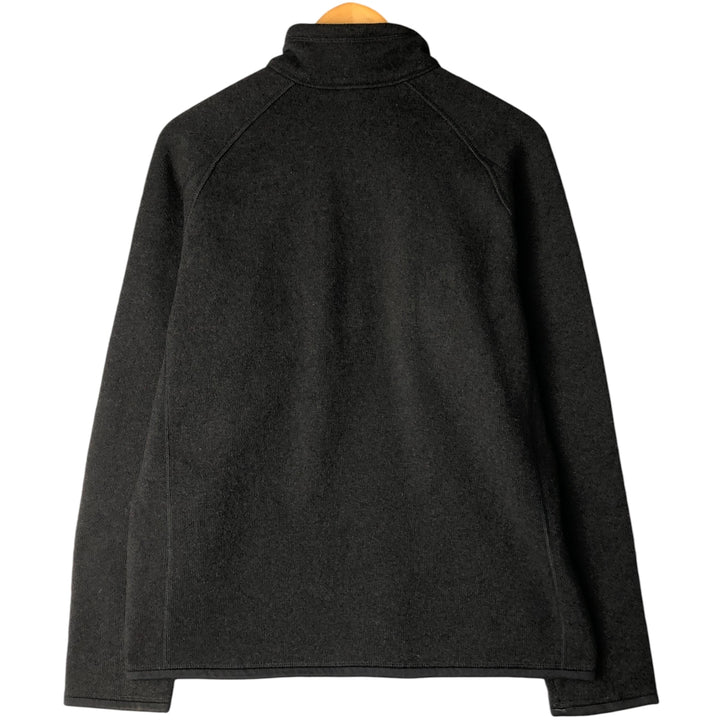 Patagonia Better Sweater 25522FA16 Half-Zip Fleece Pullover, Men's Size Medium polyester black type Vintage Second Hand