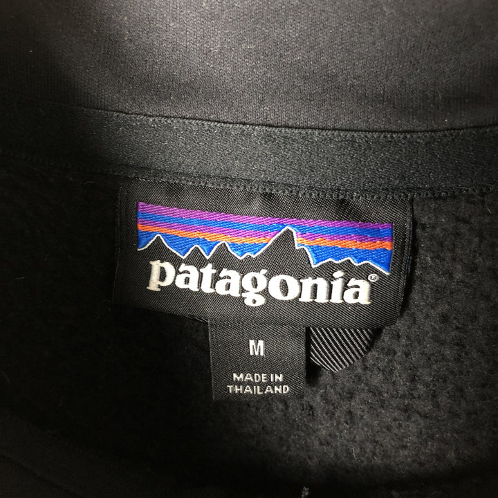 Patagonia Better Sweater 25522FA16 Half-Zip Fleece Pullover, Men's Size Medium polyester black type Vintage Second Hand